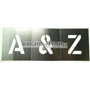 75mm Set of Letters A-Z