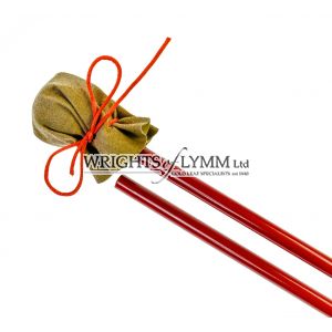 2 Piece Metal Mahl Stick with ball and leather