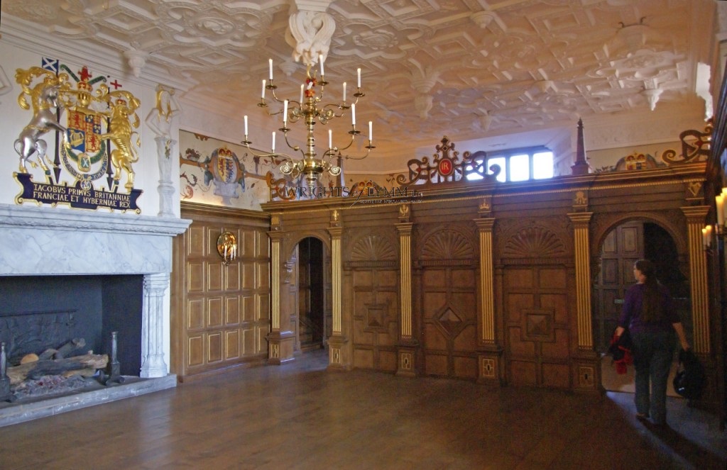 Interior of one of the castle buildings