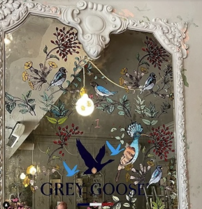 Grey Goose Gold Gild Mirror Design