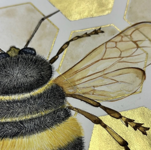 Nagihan Seymour Gold Leaf Bumble Bee